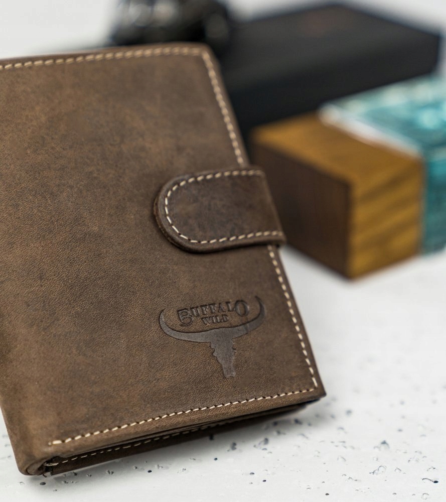 Кошелек мужской Buffalo Wild RM-03L-HBW BROWN Кошелек мужской Buffalo Wild RM-03L-HBW BROWN